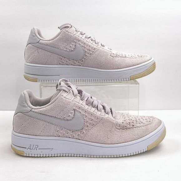 Nike Air Force 1 Ultra Flyknit Low Shoes Mens 8.5 Light Violet Knit Sneakers main image 12
